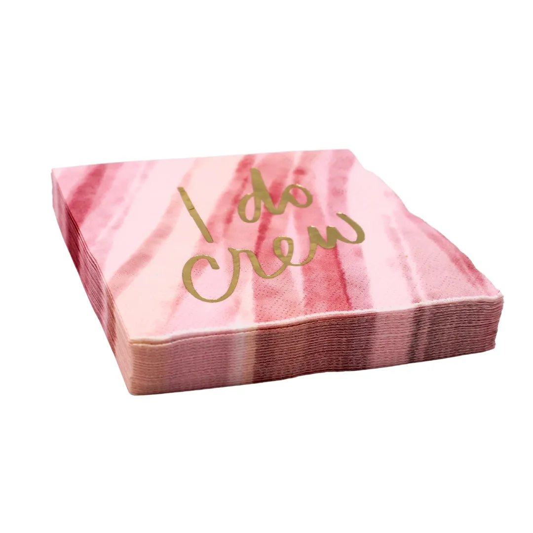 5" Beverage Napkin - I Do Crew (Pack of 20)