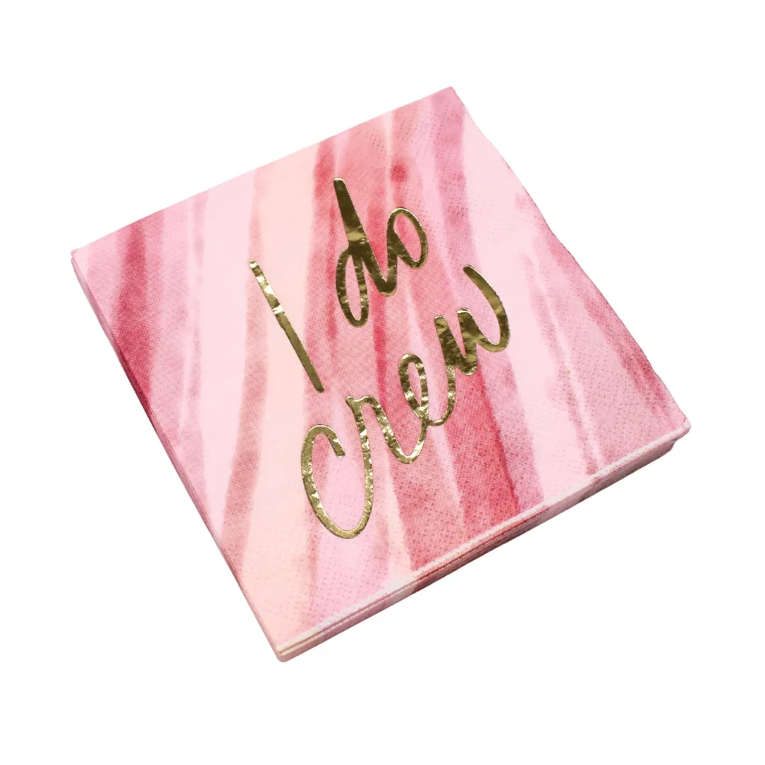 5" Beverage Napkin - I Do Crew (Pack of 20)