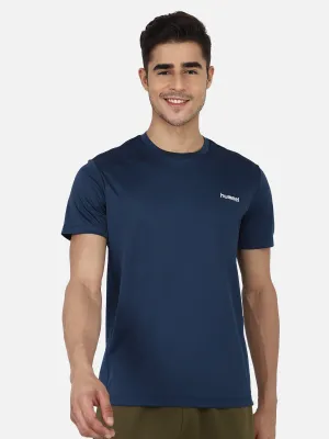 Adalwin Round Neck Half Sleeve Solid Regular fit Polyester T-shirt for Men Comfortable Breathable Fabric Stretchable for Everyday Use Ideal for Yoga Training Gym Running or Performance
