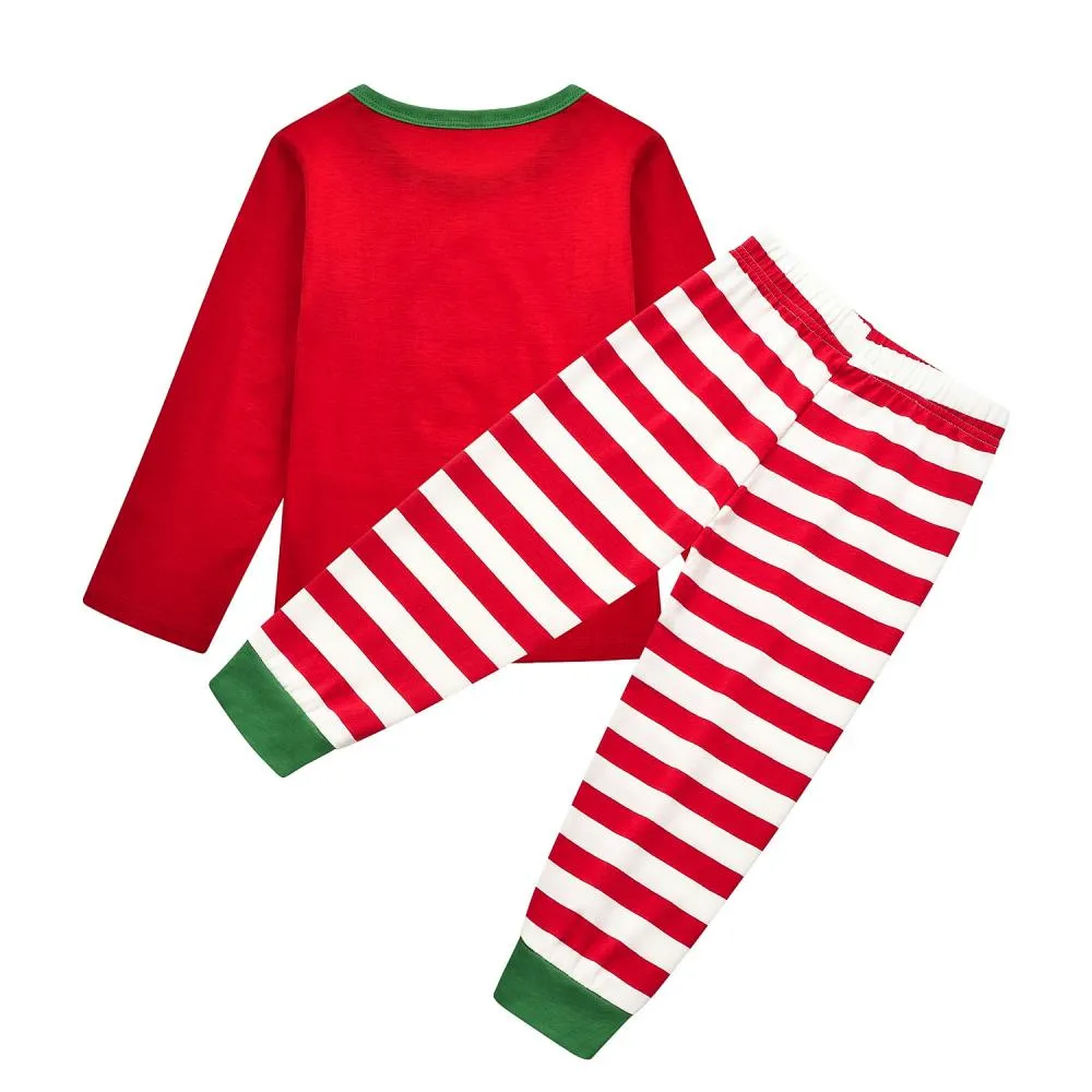 Autumn Winter Pajamas Christmas Print Parent-child Suit Wholesale