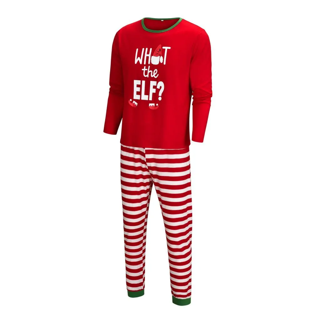 Autumn Winter Pajamas Christmas Print Parent-child Suit Wholesale