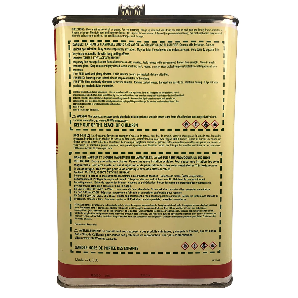Barge All Purpose Cement - Gallon