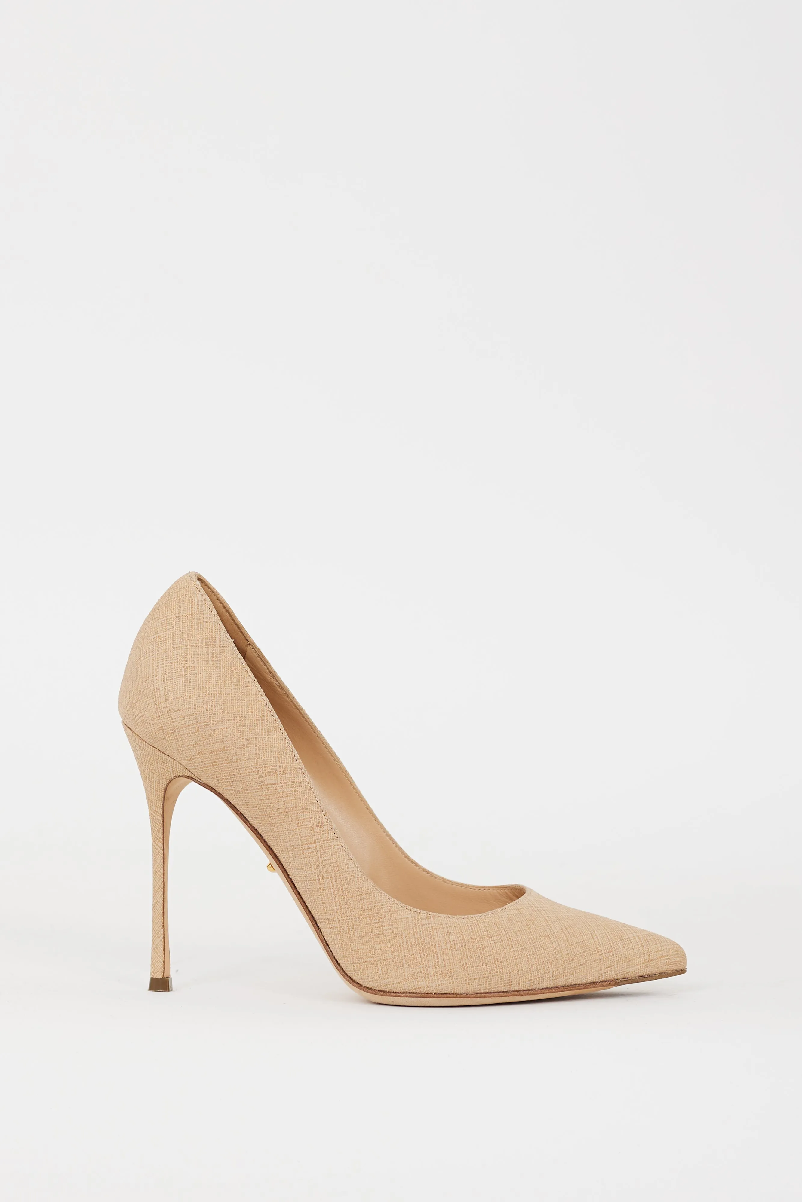Beige Textured Godiva 120 Pump