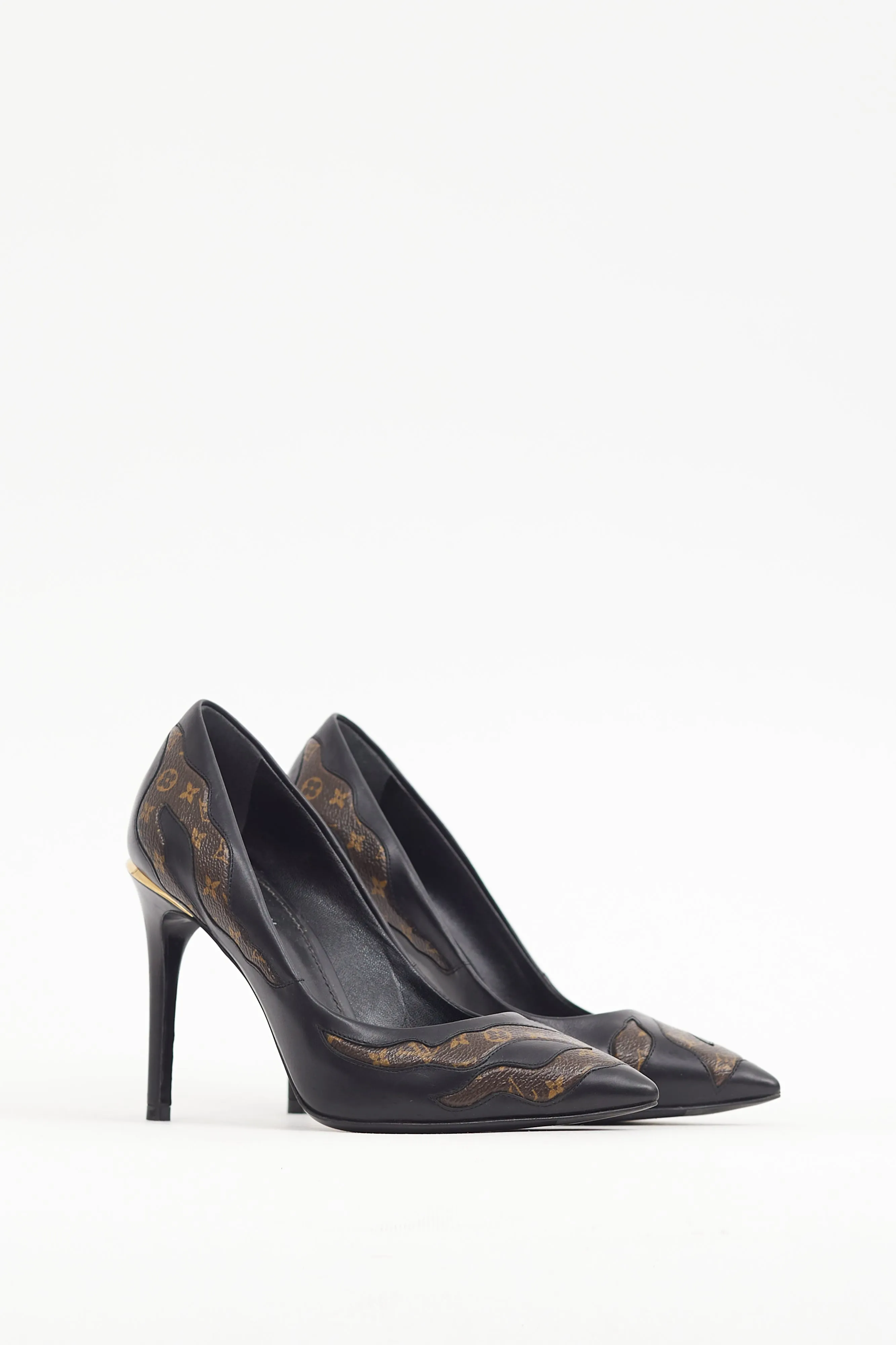 Black & Brown Monogram Hypnotic Heel