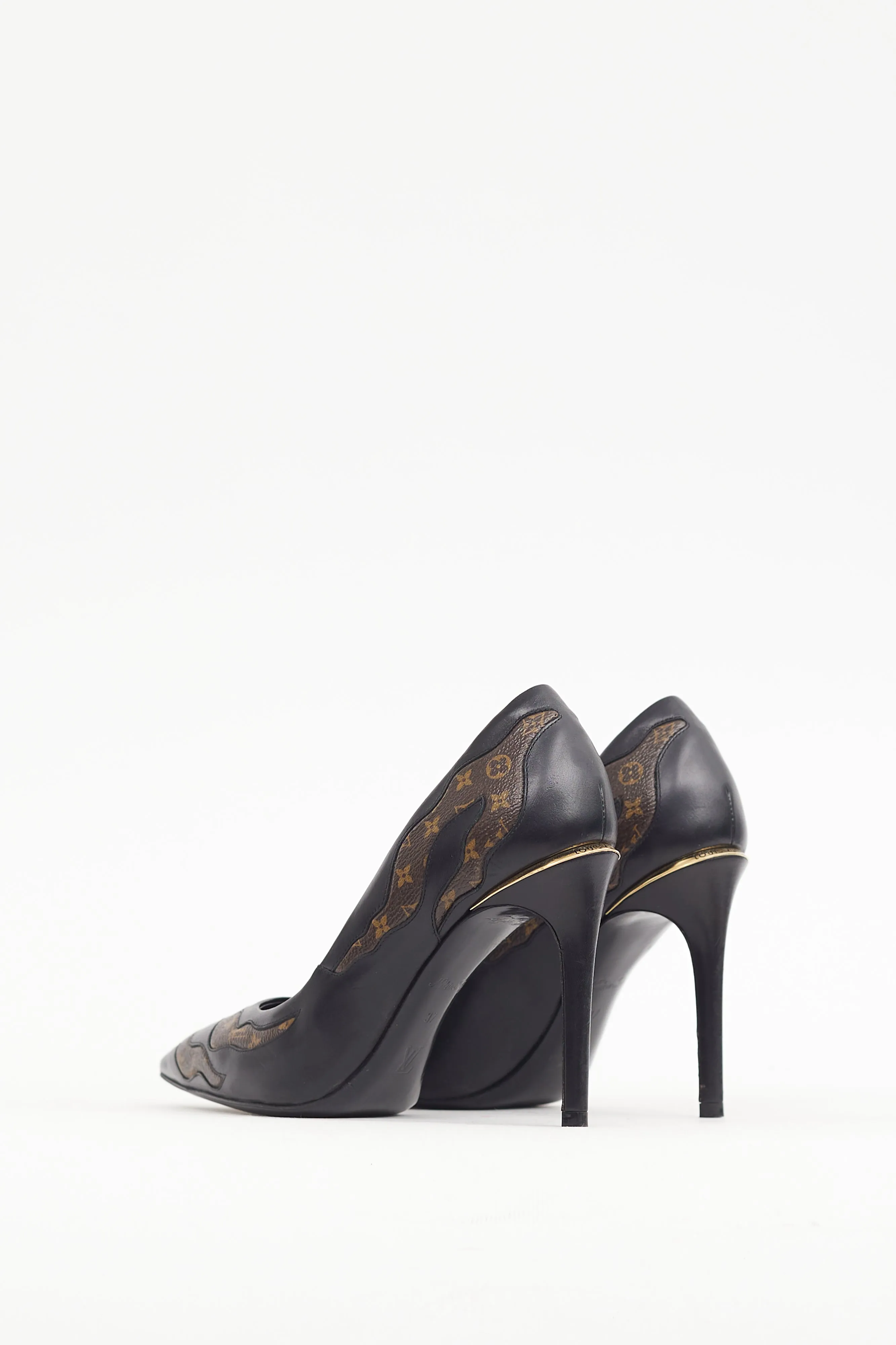 Black & Brown Monogram Hypnotic Heel