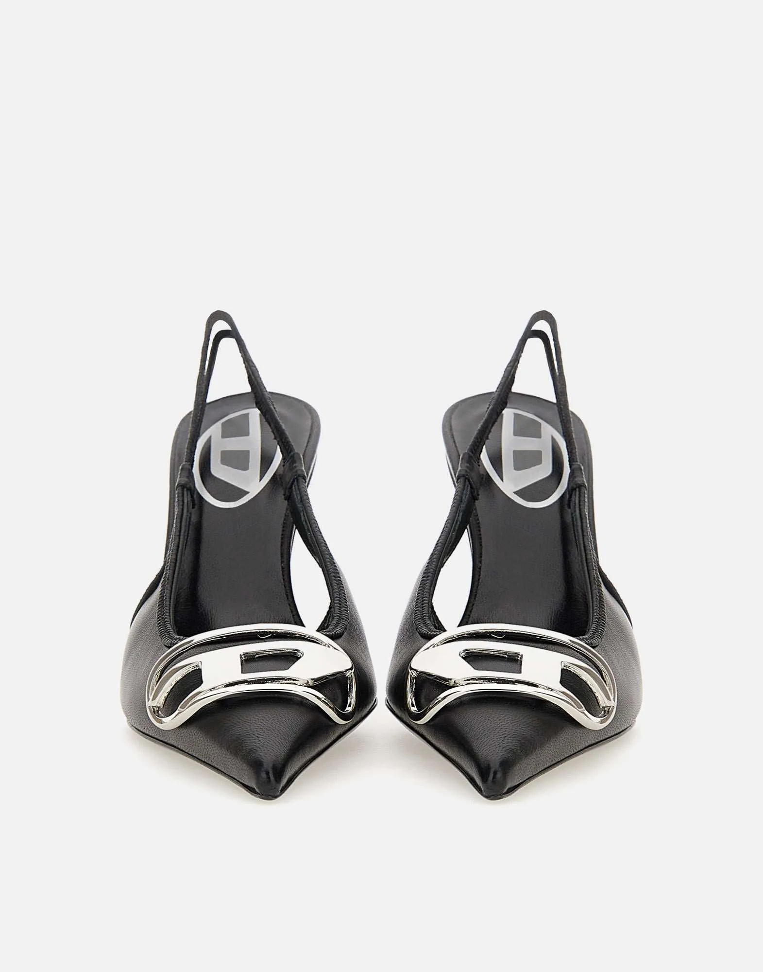 Black Nappa Leather Stiletto Decolletè