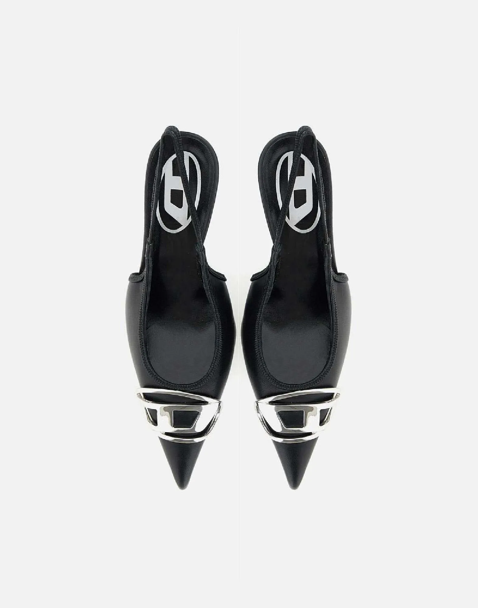 Black Nappa Leather Stiletto Decolletè