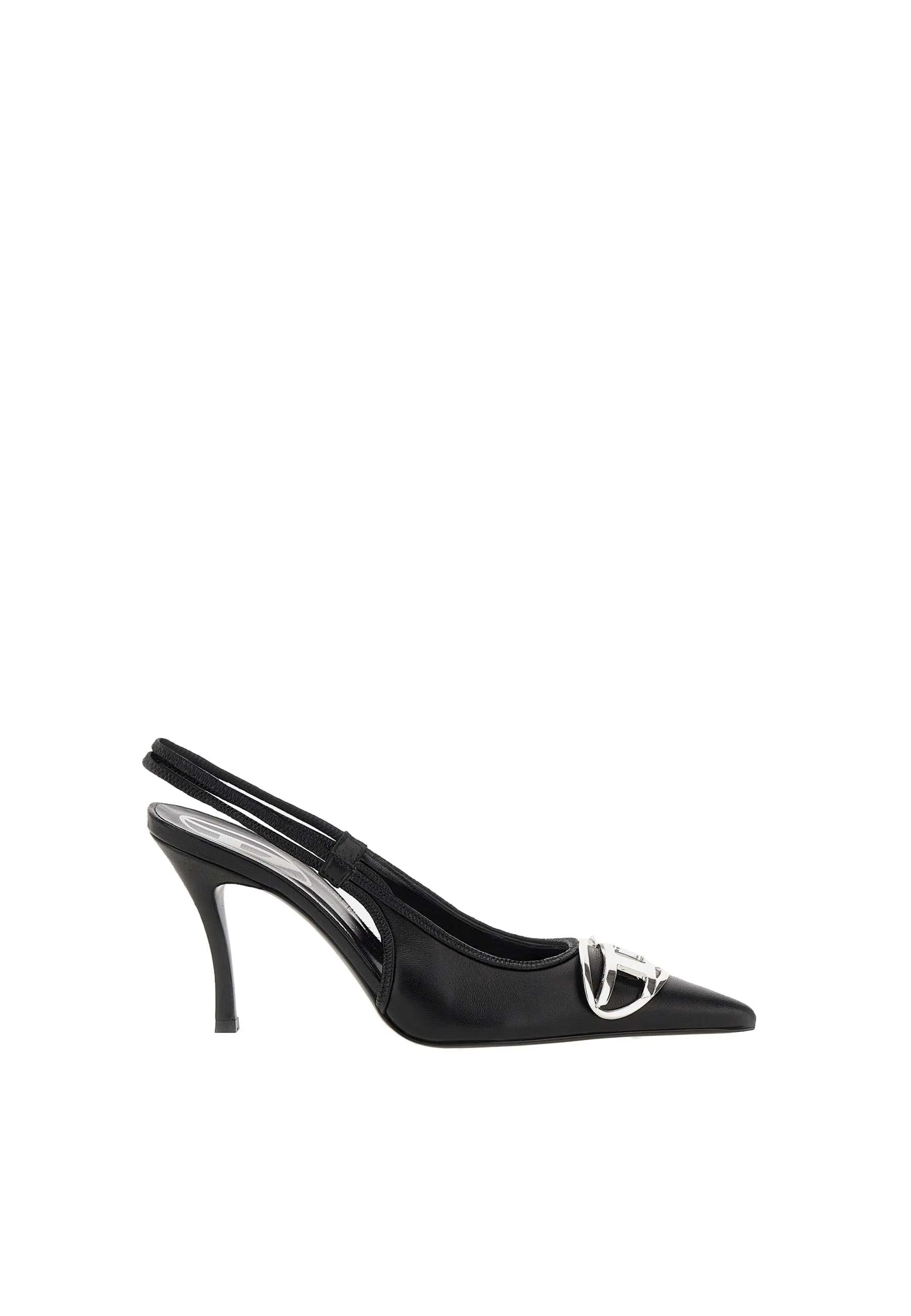 Black Nappa Leather Stiletto Decolletè