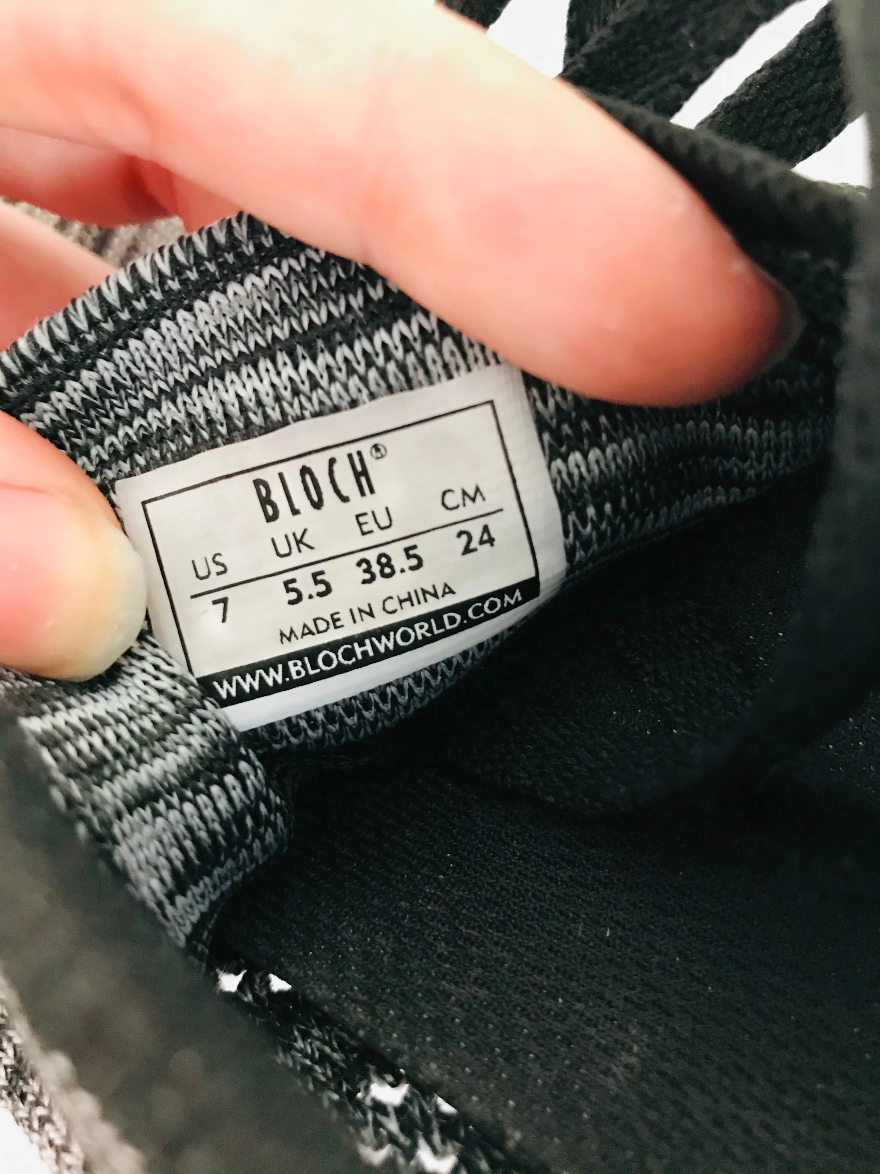 Bloch Women’s Knit Dance Sports Running Trainers | UK5.5 | Grey