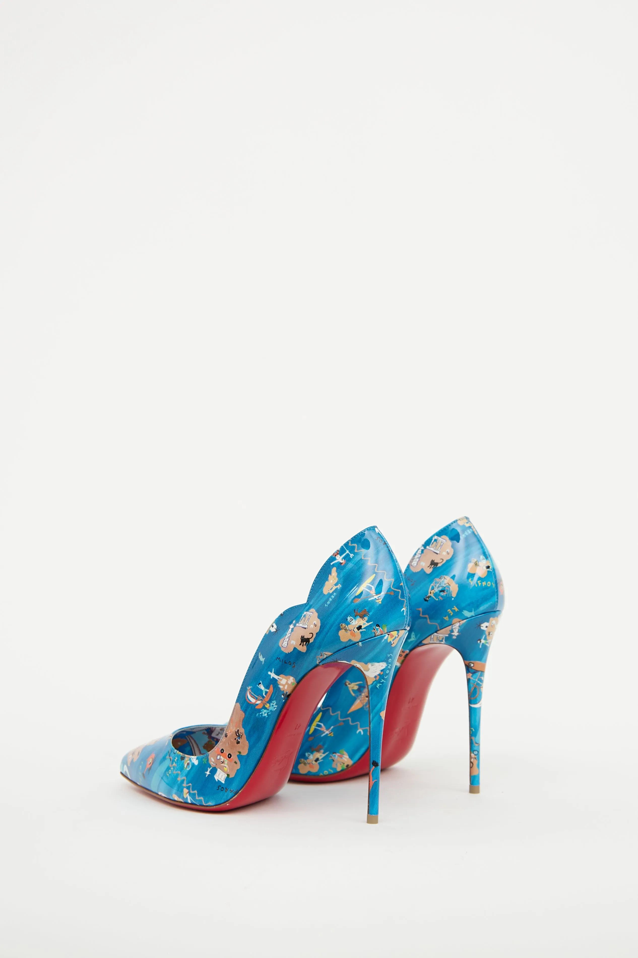 Blue Motif Hot Chick 100 Pump