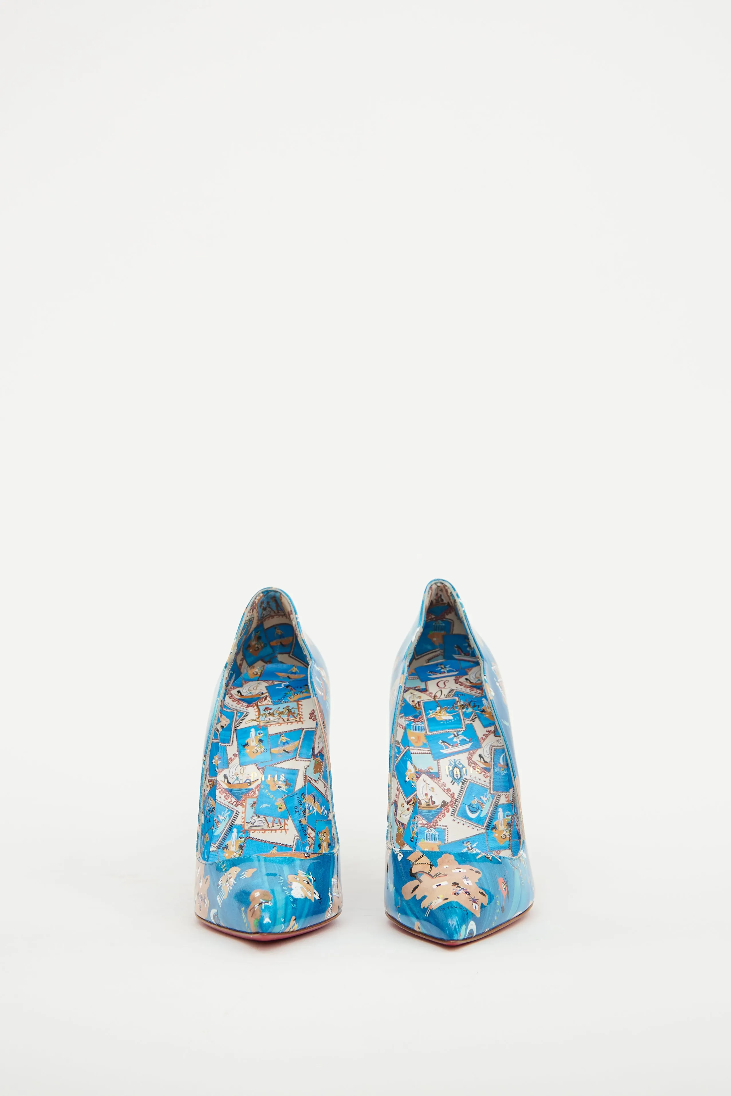 Blue Motif Hot Chick 100 Pump