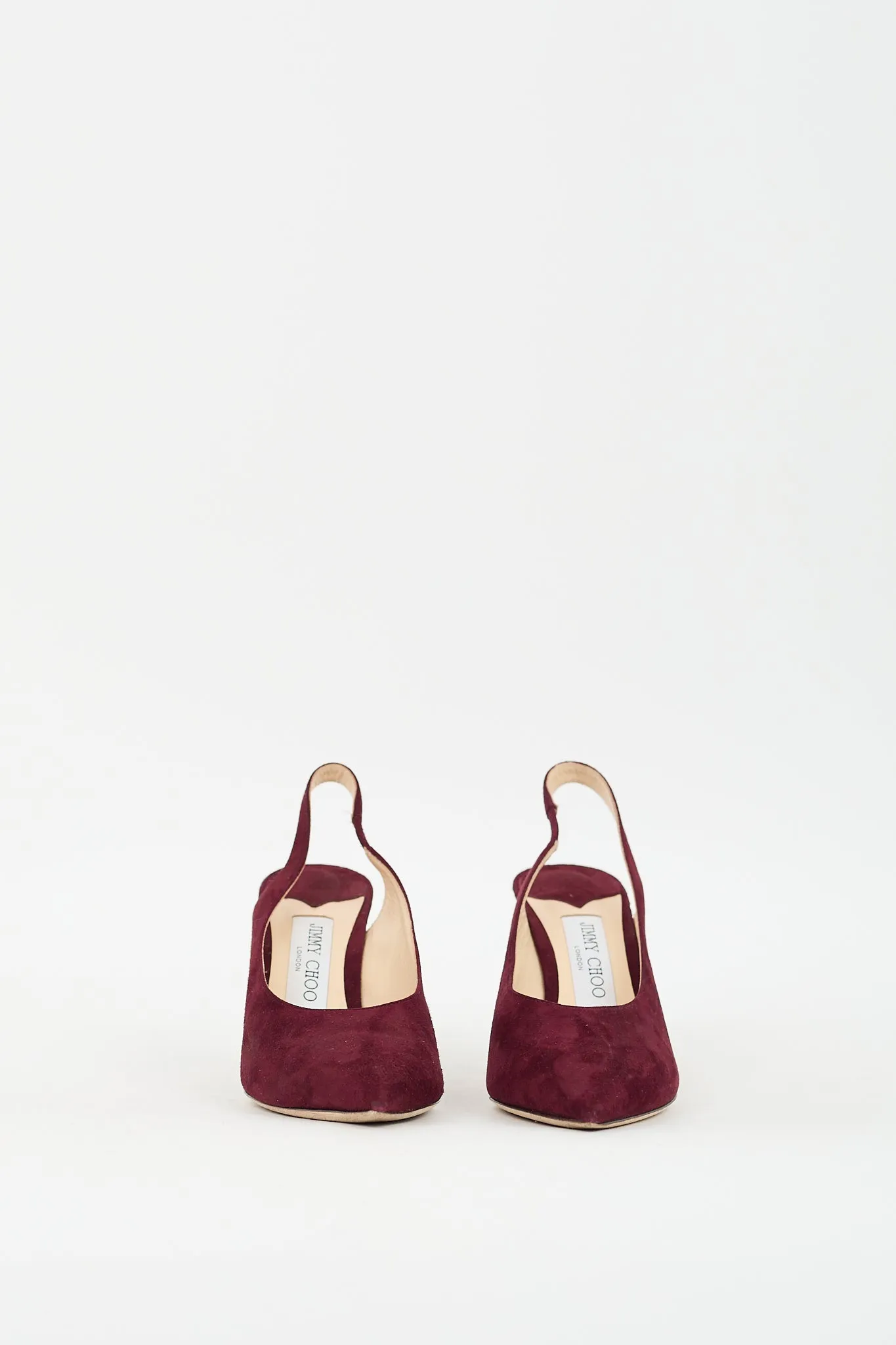 Burgundy Suede Slingback Pump
