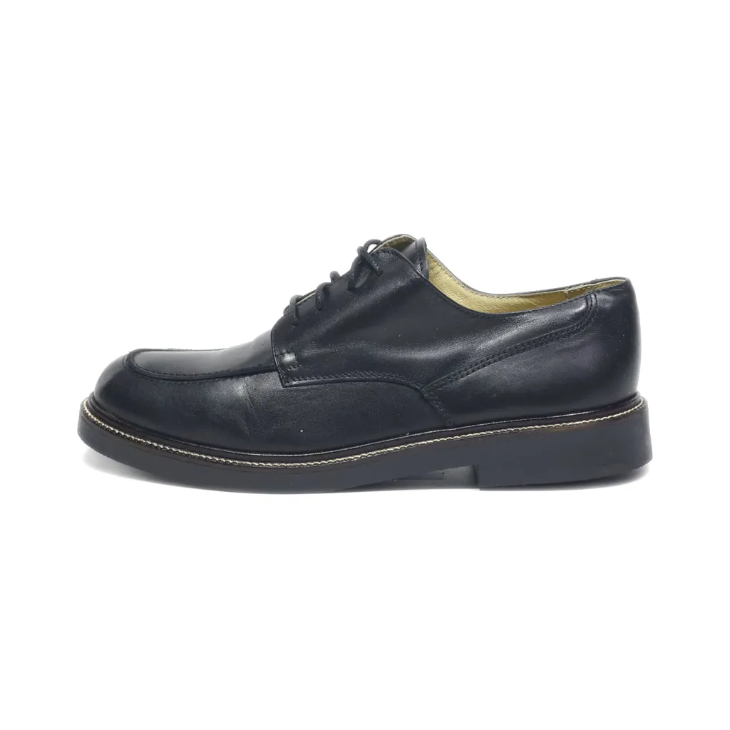 Caprice Lace Ups Leather Black Colour For Women