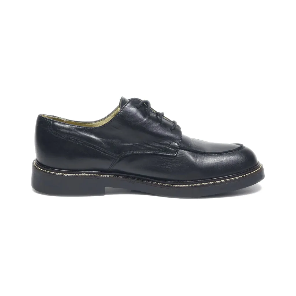Caprice Lace Ups Leather Black Colour For Women