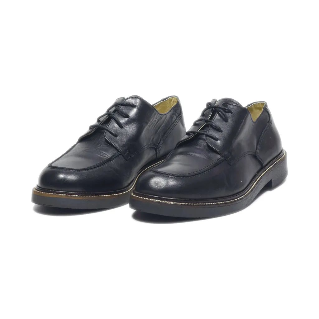 Caprice Lace Ups Leather Black Colour For Women