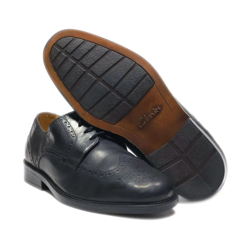 Clarks Formal Lace Ups Canvas Black Colour For Men