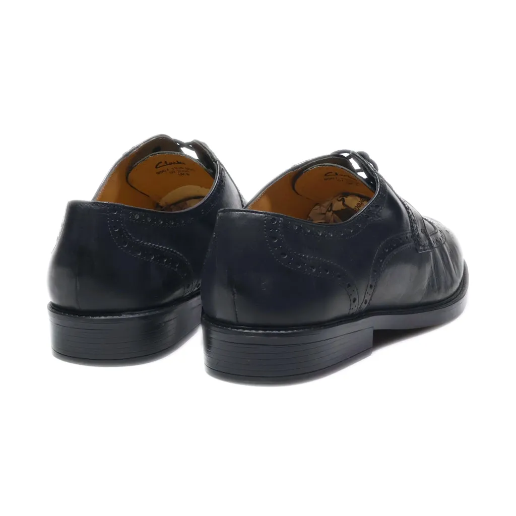 Clarks Formal Lace Ups Canvas Black Colour For Men