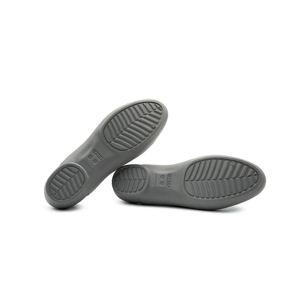 Crocs Kelli Ballerinas Rubber Grey Colour For Women