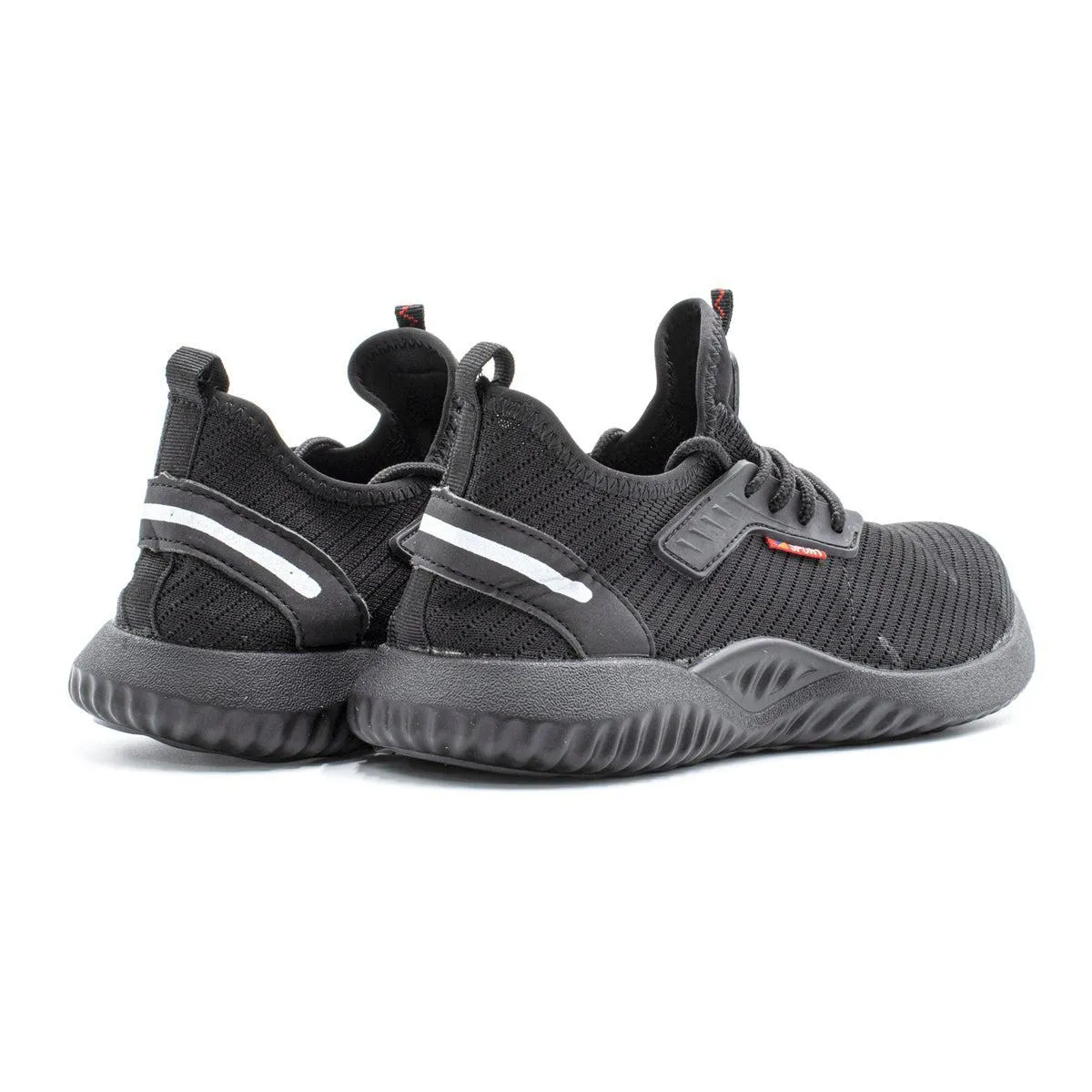 Fashion Safety Sport Shoes Fabric Black Colour For Men