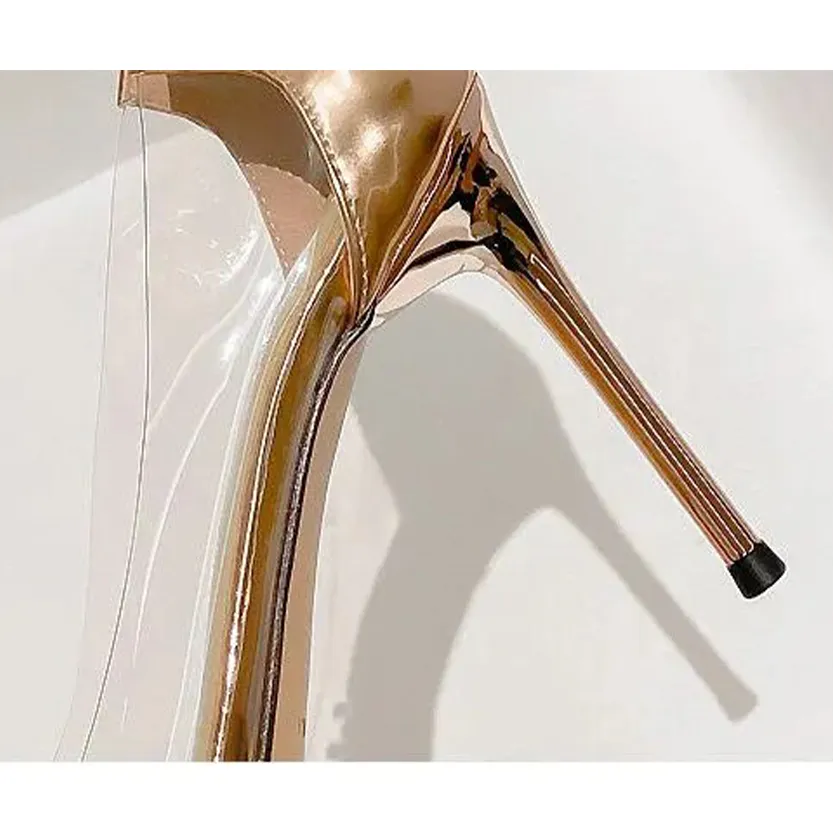 Funki Buys | Shoes | Women's Pointy Toe Clear Wedding Stiletto