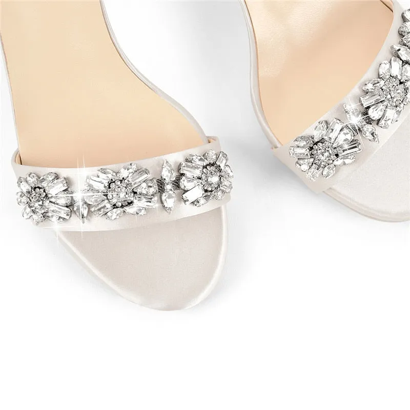 Funki Buys | Shoes | Women's Rhinestone Bridal Stilettos