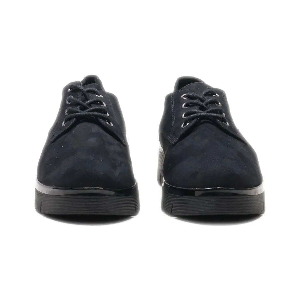 Graceland Lace Ups Suede Black Colour For Women