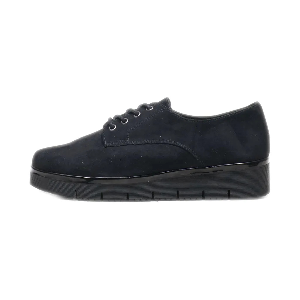 Graceland Lace Ups Suede Black Colour For Women