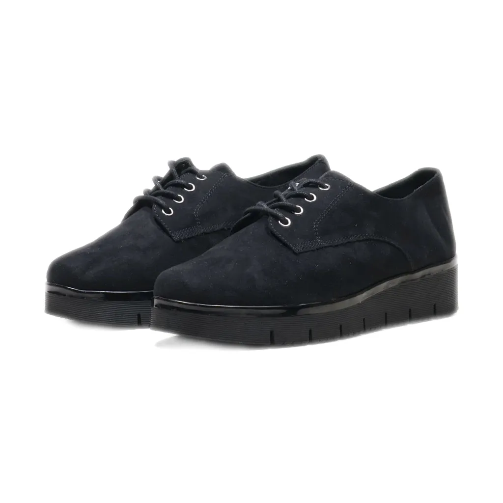 Graceland Lace Ups Suede Black Colour For Women