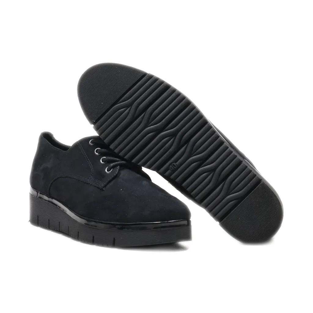 Graceland Lace Ups Suede Black Colour For Women