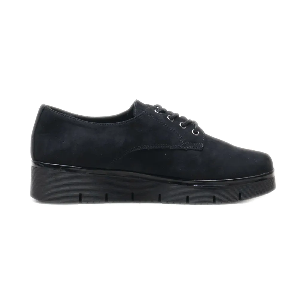 Graceland Lace Ups Suede Black Colour For Women