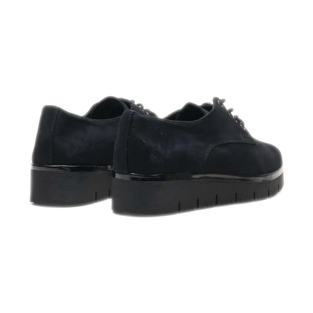 Graceland Lace Ups Suede Black Colour For Women