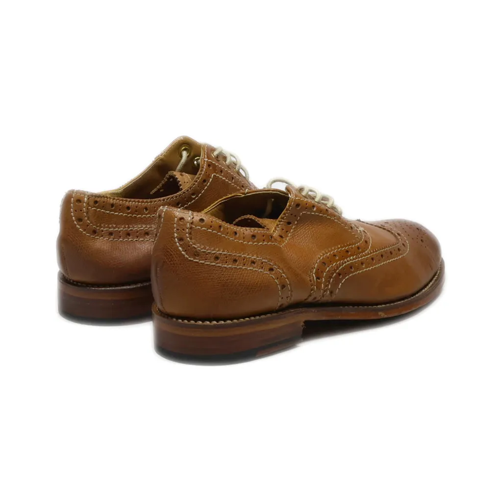 Grenson Lace Ups Leather Brown Colour For Women
