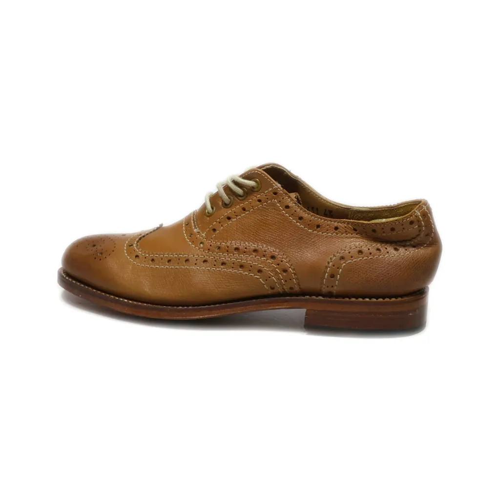 Grenson Lace Ups Leather Brown Colour For Women