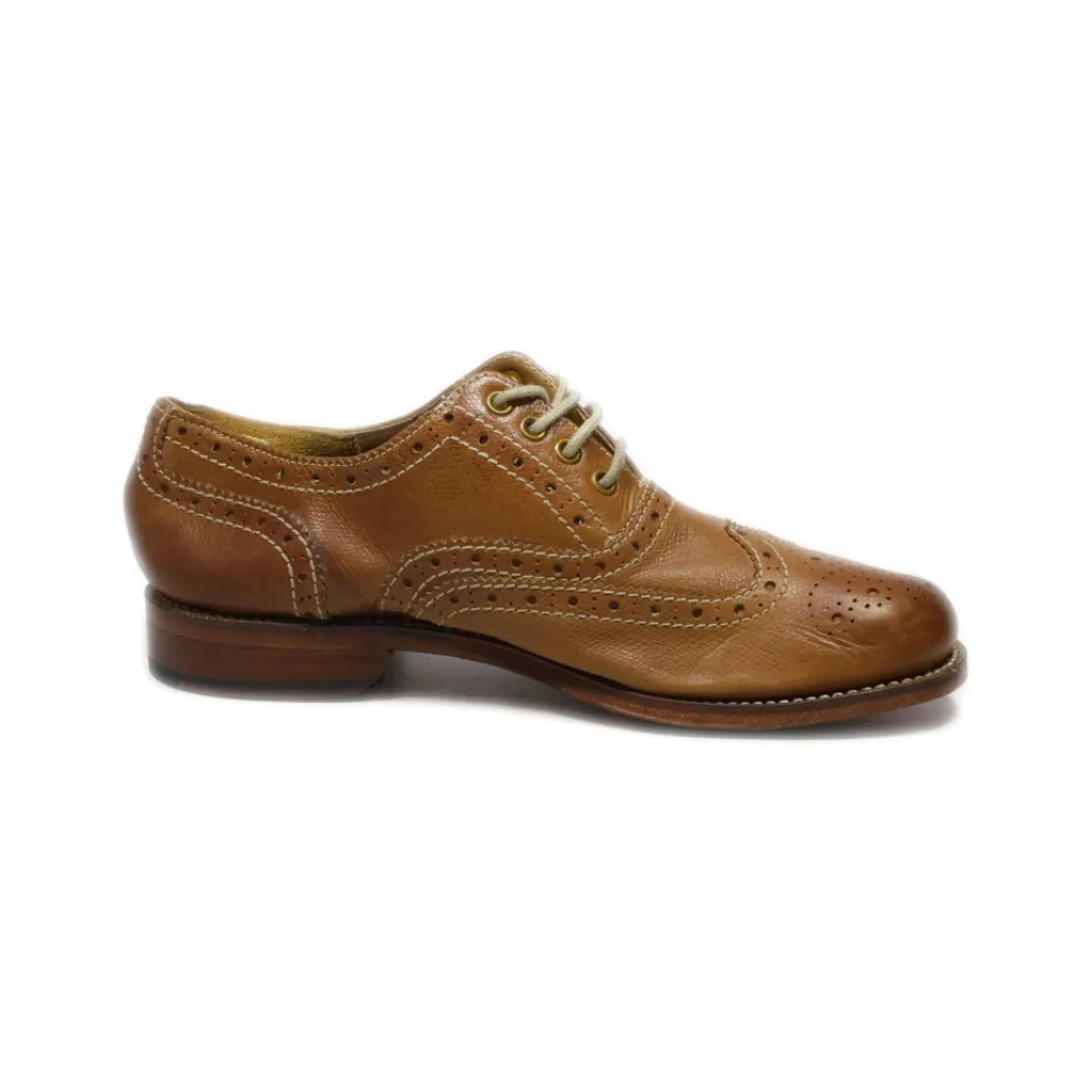 Grenson Lace Ups Leather Brown Colour For Women