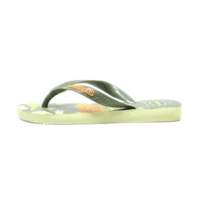 Havaianas Flat Sandals Rubber Green Colour For Kids