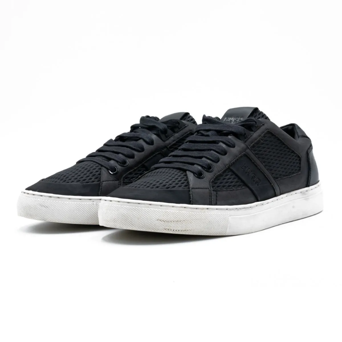 Hugo Boss Hugo By Futurism Tenn Low-Top Sneakers Leather Black Colour For Men