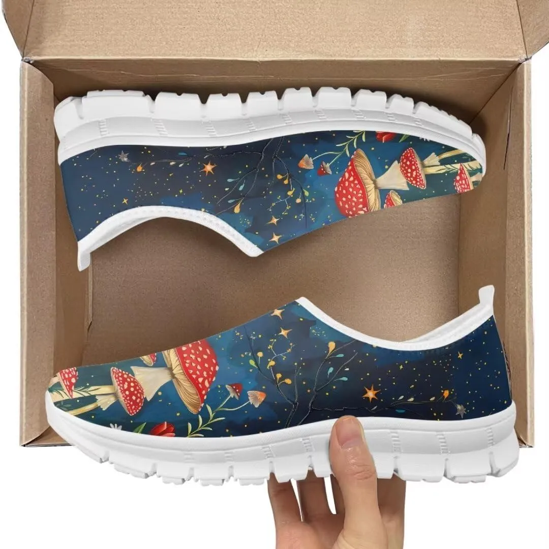 Jeiento Christmas Shoes for Women Non Slip Tennis Shoes Outdoor Running Sneaker for Hiking Walking Sports Travel Jogging Shoes