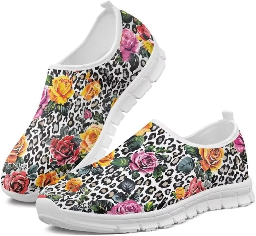 Jeiento Comfy Casual Shoes for Women Lightweight Time Off Sneaker Slip-On Loafers Causal Travel Walking Flat Shoes Jogging Shoes