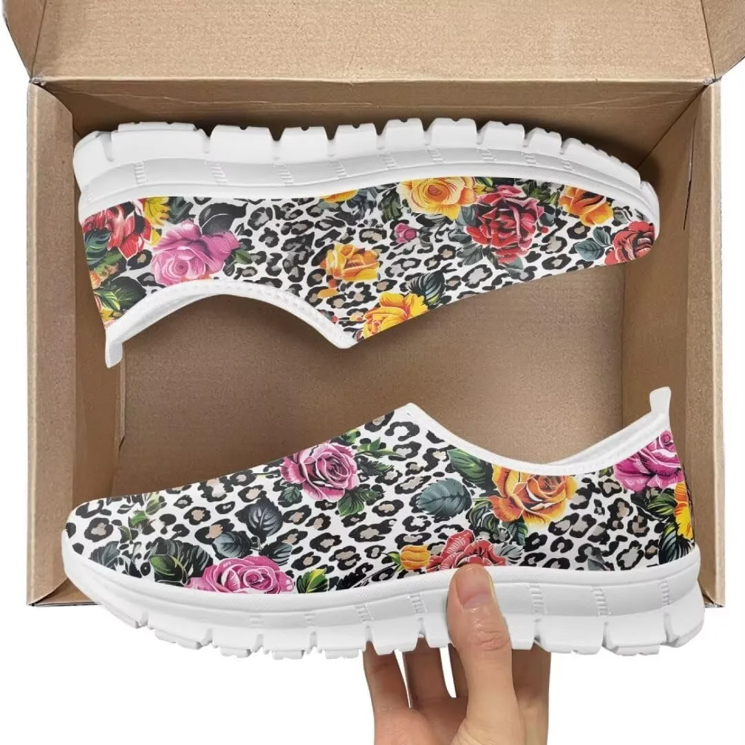 Jeiento Comfy Casual Shoes for Women Lightweight Time Off Sneaker Slip-On Loafers Causal Travel Walking Flat Shoes Jogging Shoes