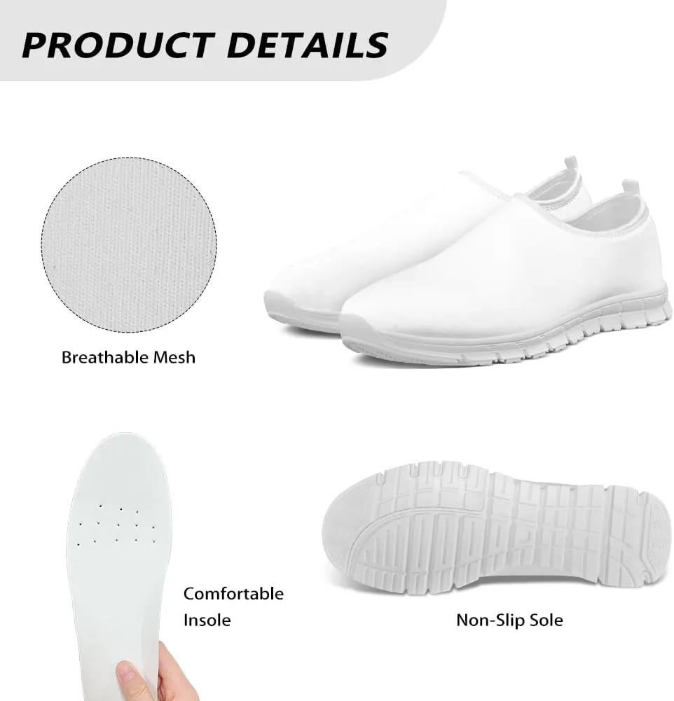 Jeiento Women's Go Walk Sneaker Casual Shoes Adult Outdoor Slip-On Loafers Time Off Sneaker Breathable Soft Shoes Dressy Shoes