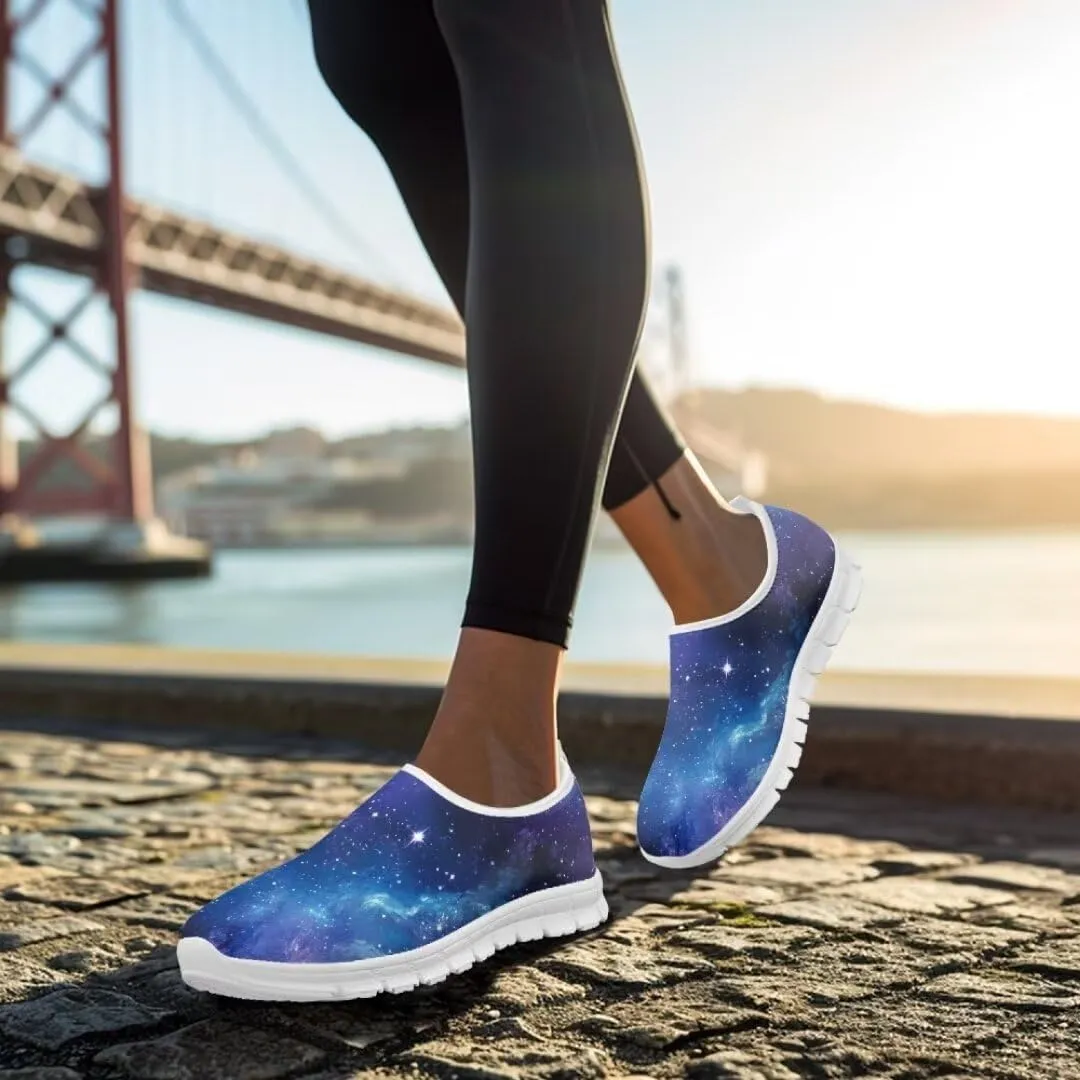 Jeiento Women's Go Walk Sneaker Casual Shoes Adult Outdoor Slip-On Loafers Time Off Sneaker Breathable Soft Shoes Dressy Shoes
