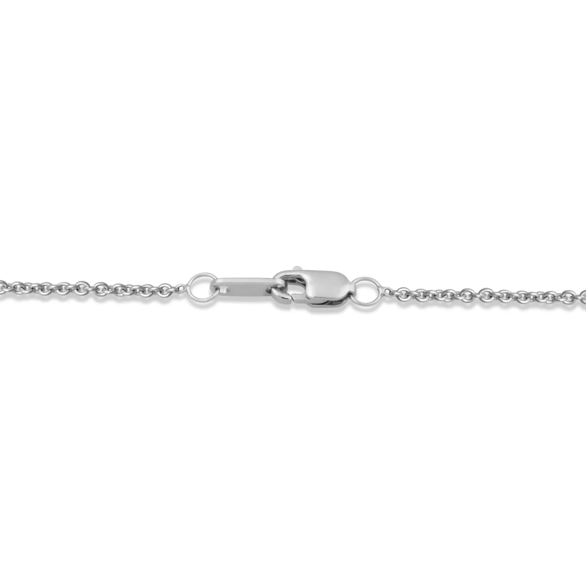 Jewelili Sterling Silver With Parent and One Child Teardrop Pendant Necklace
