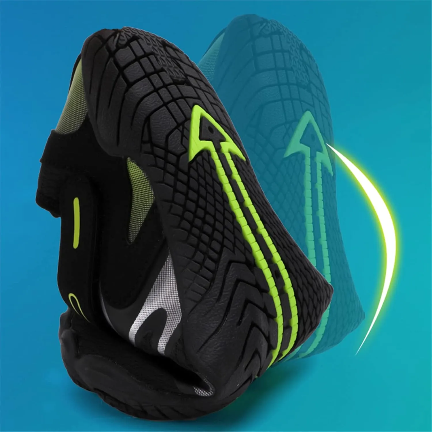JiuQing Water Shoes Men Women Diving Surf Beach Shoes Quick Dry Adjustable Yoga Fitness Barefoot Shoes