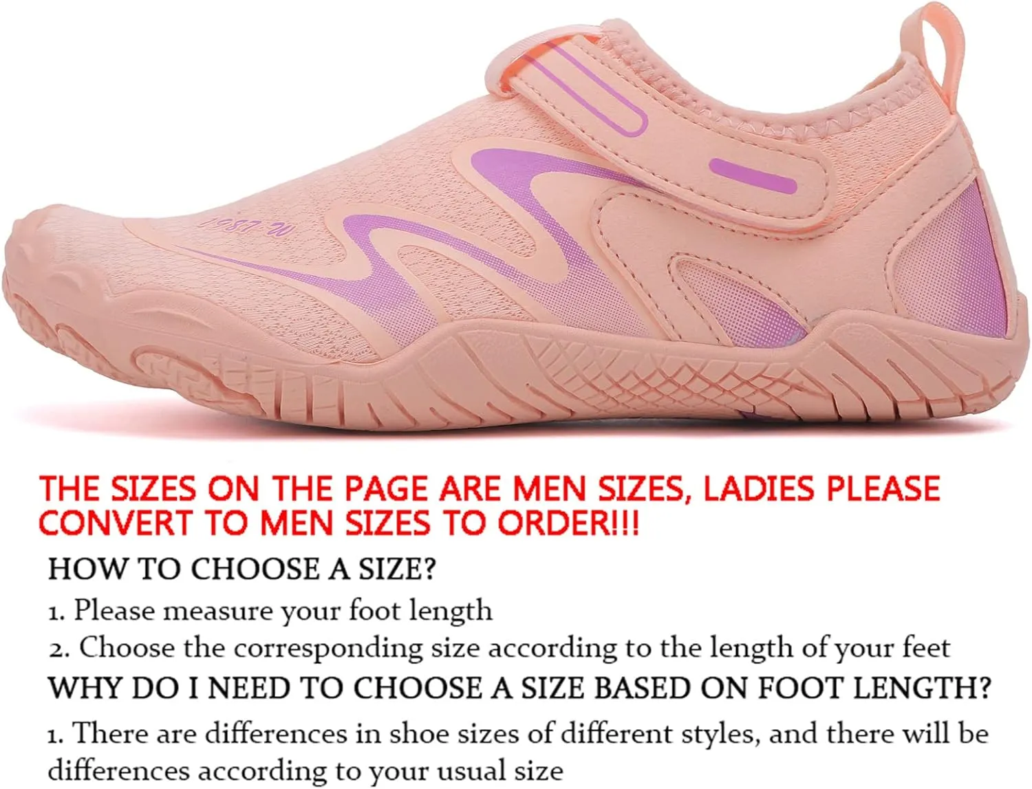 JiuQing Water Shoes Men Women Diving Surf Beach Shoes Quick Dry Adjustable Yoga Fitness Barefoot Shoes