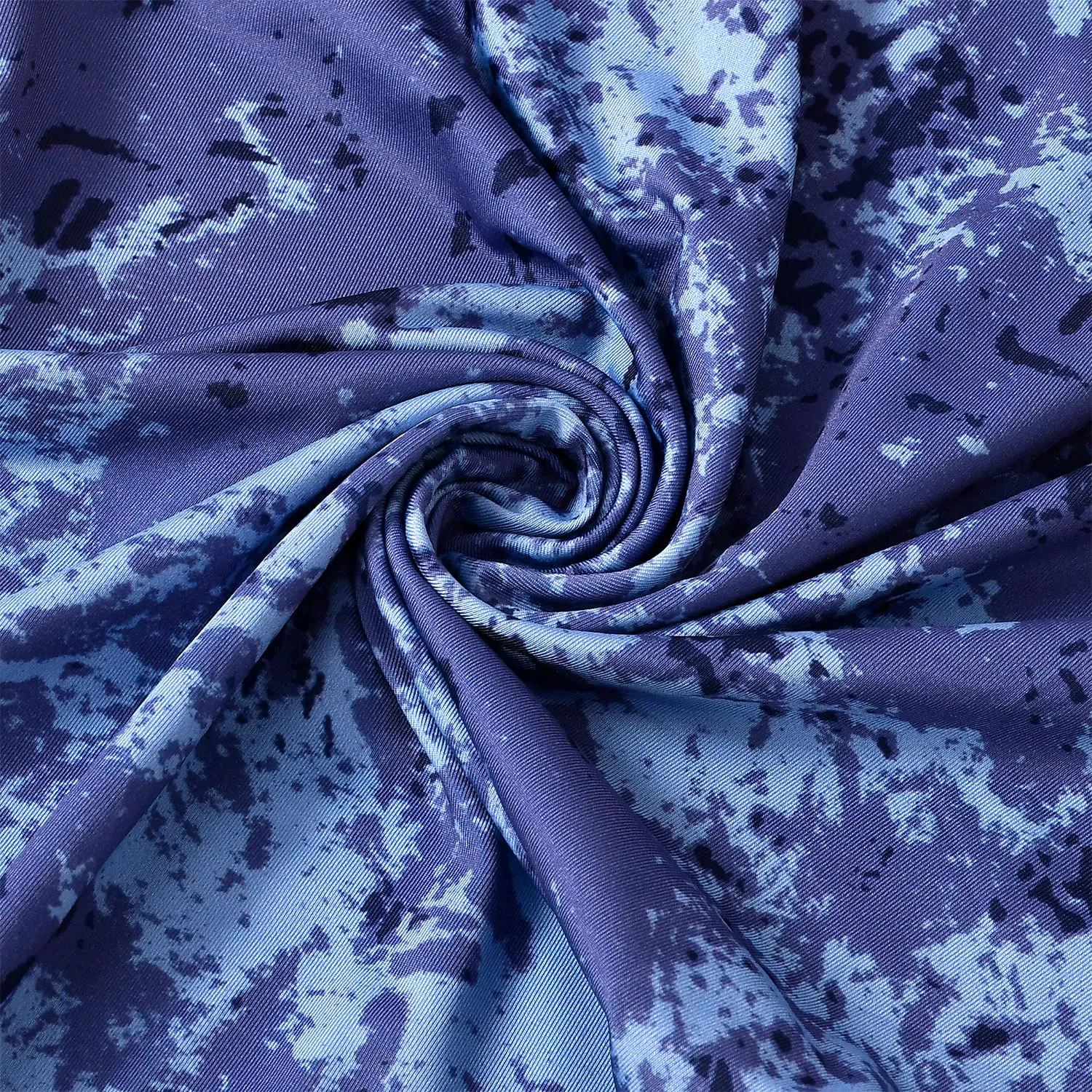 Kuber Industries Camouflage Printed Elastic Stretchable Polyster Chair Cover for Home, Office, Hotels, Wedding Banquet- Pack of 6 (Blue)-50KM0965