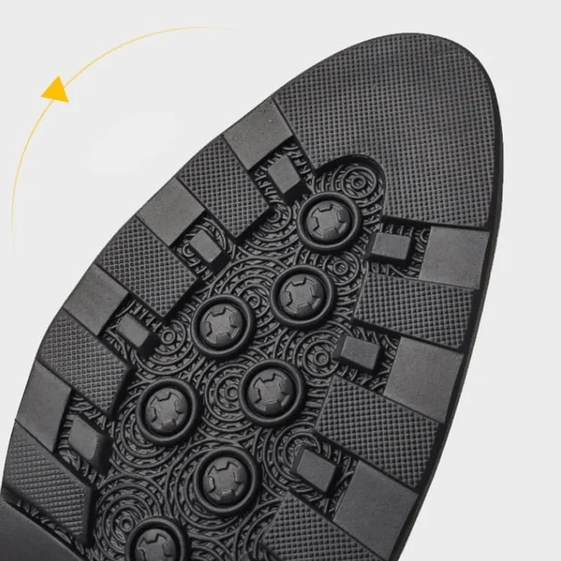Men's Breathable Comfortable Business Lace Up Oxford Shoes Fashion Classic Carved Lace Up Leather Low Heels Dress Shoes