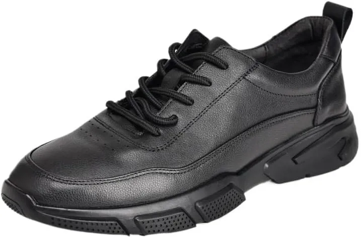 Men's Fashion Classic Pointed Toe Lace Up Low Top Leather Dress Shoes Men's Breathable Comfortable Business Lace Up Oxford Shoes