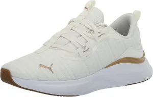 PUMA Women's Softride Harmony Cross Training Shoes, White-Black, 7.5