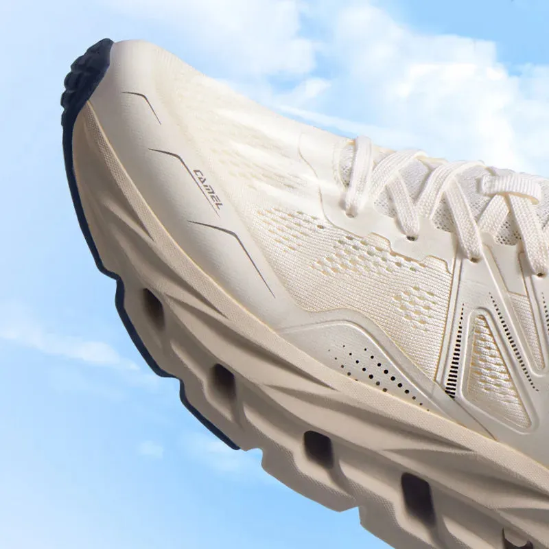 "Golden Camel Cushioned Jogging Shoes"