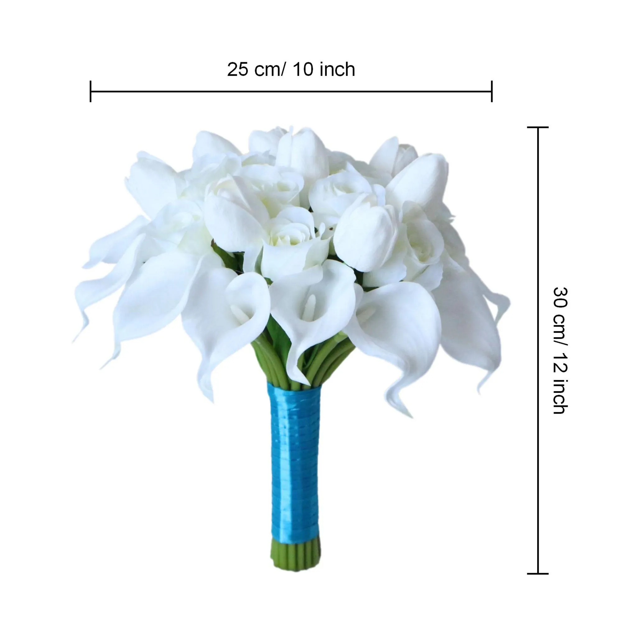 White Calla Lily Tulips Custom Bridal Bouquet